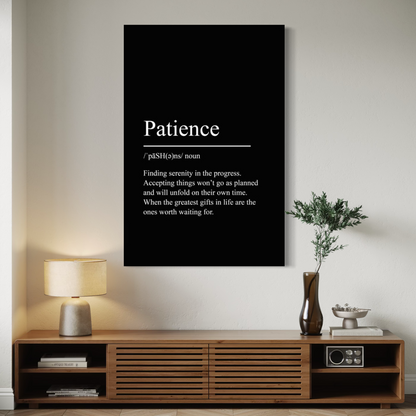 Cuadro decorativo canvas Patience