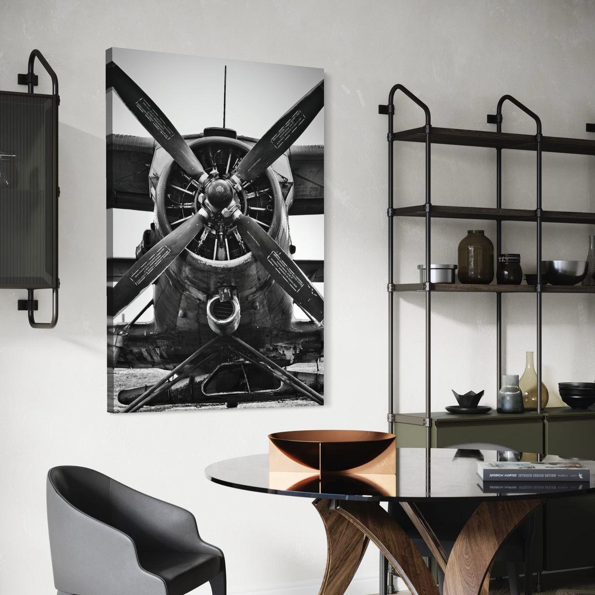Cuadro decorativo canvas Biplano 001