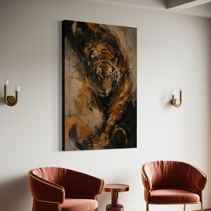 Cuadro decorativo canvas Tigre 020