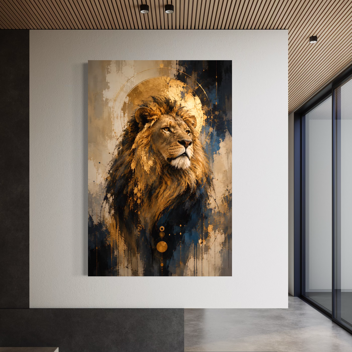 Cuadro decorativo canvas León 025