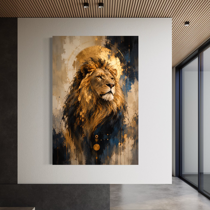 Cuadro decorativo canvas León 025