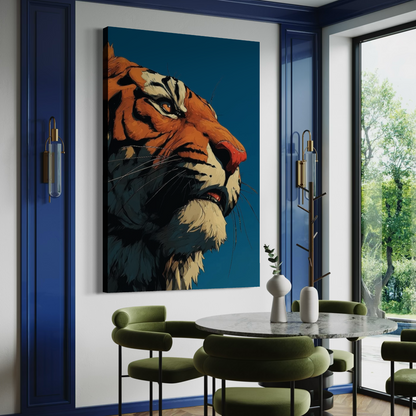 Cuadro decorativo canvas Tigre 022