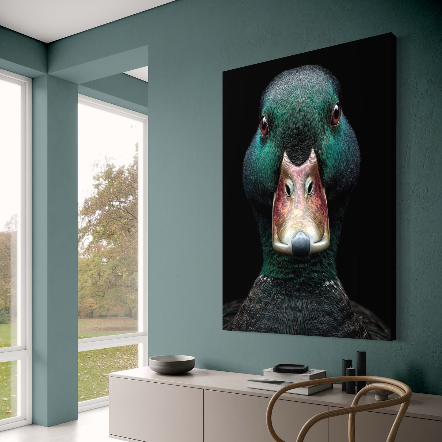 Cuadro decorativo canvas Pato 005