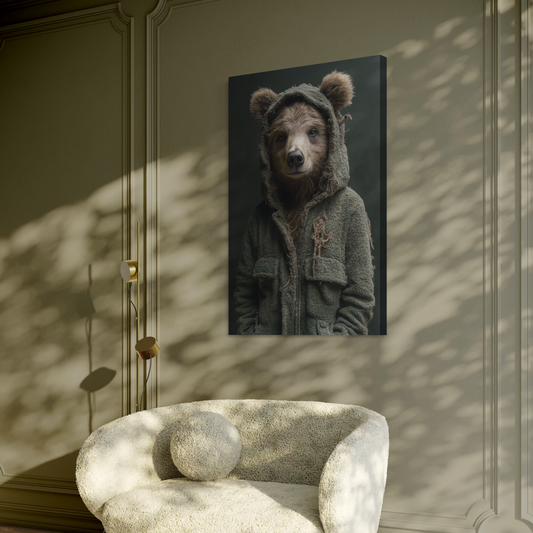 Cuadro decorativo canvas Oso 016