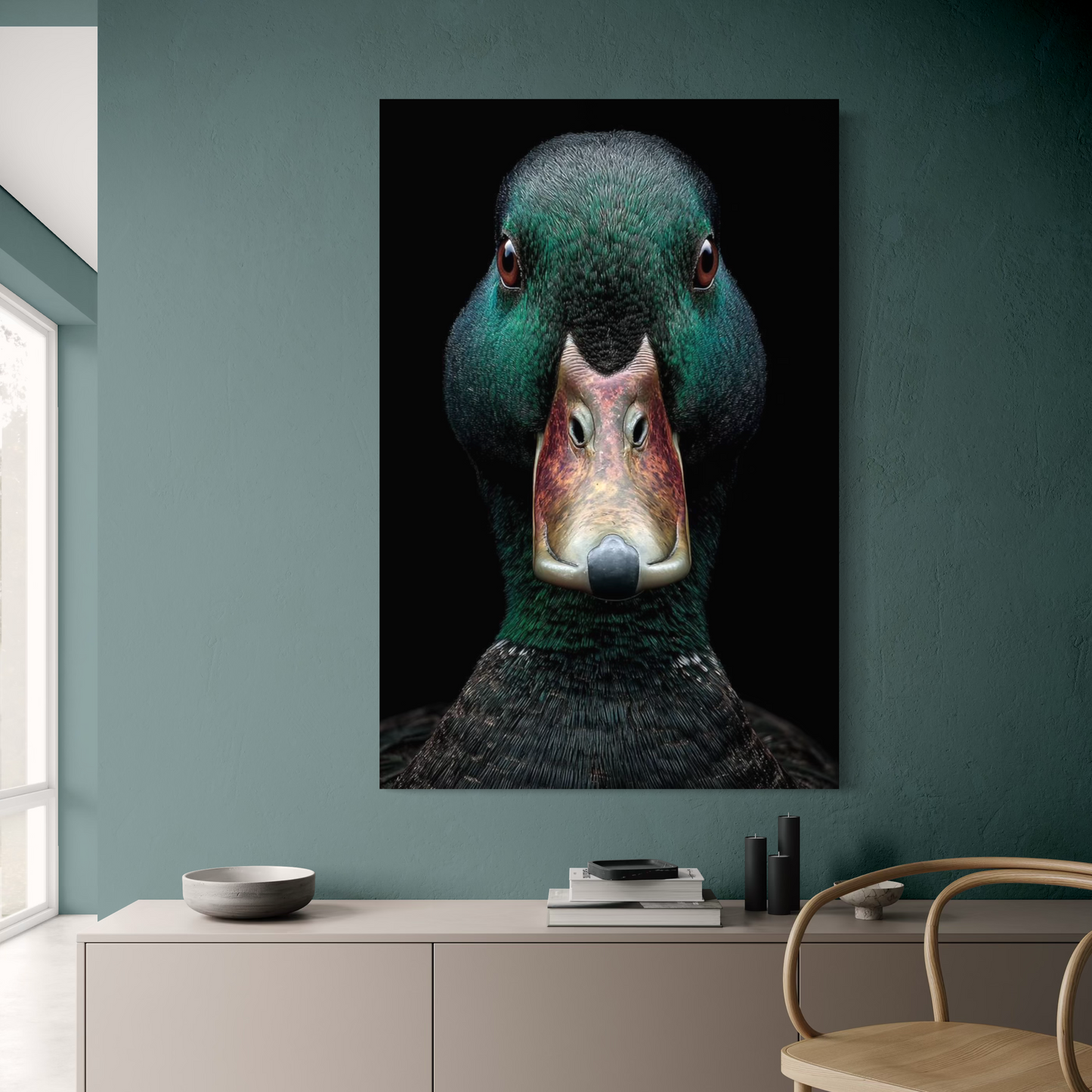 Cuadro decorativo canvas Pato 005