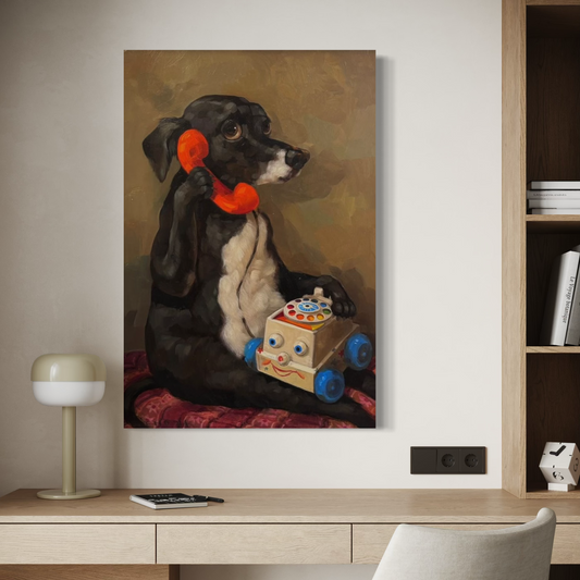 Cuadro decorativo canvas Perro 002
