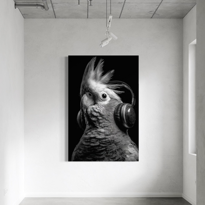 Cuadro decorativo canvas Cacatúa 001