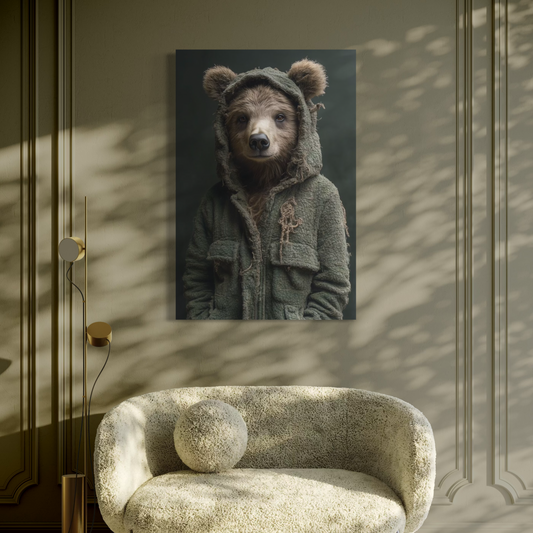 Cuadro decorativo canvas Oso 016